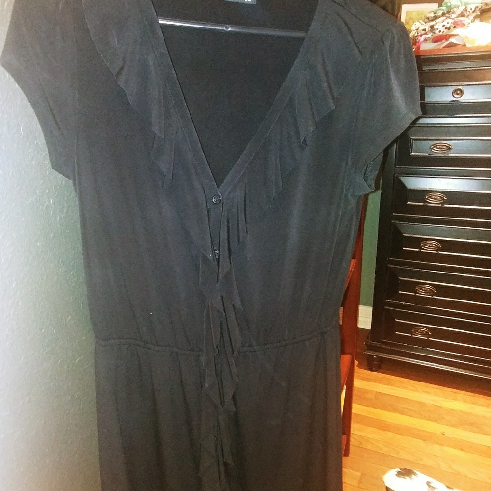 Black Ruffle Dress